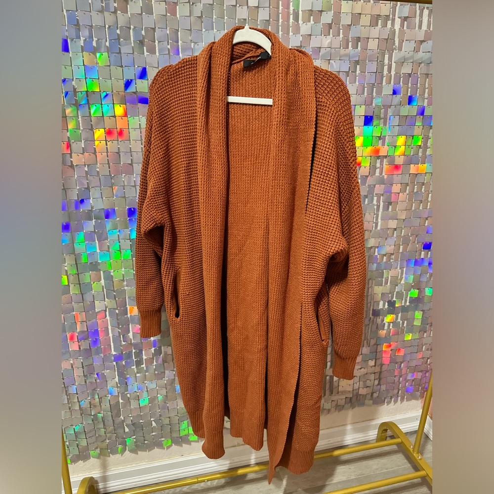 Brown Cardigan With Pockets